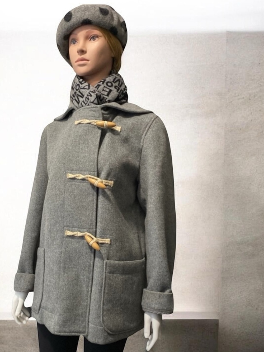 Lacoste Wool No linen Grey Coat Size 42-M